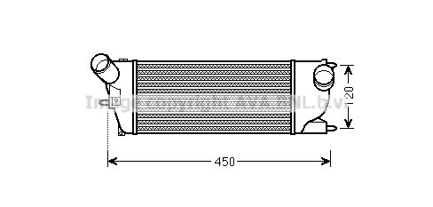 AVA QUALITY COOLING Интеркулер PE4345